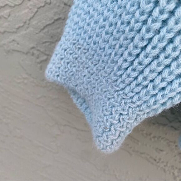 Vintage Boepple Women's Cardigan Sweater M Light Blue Knit - Picture 9 of 13